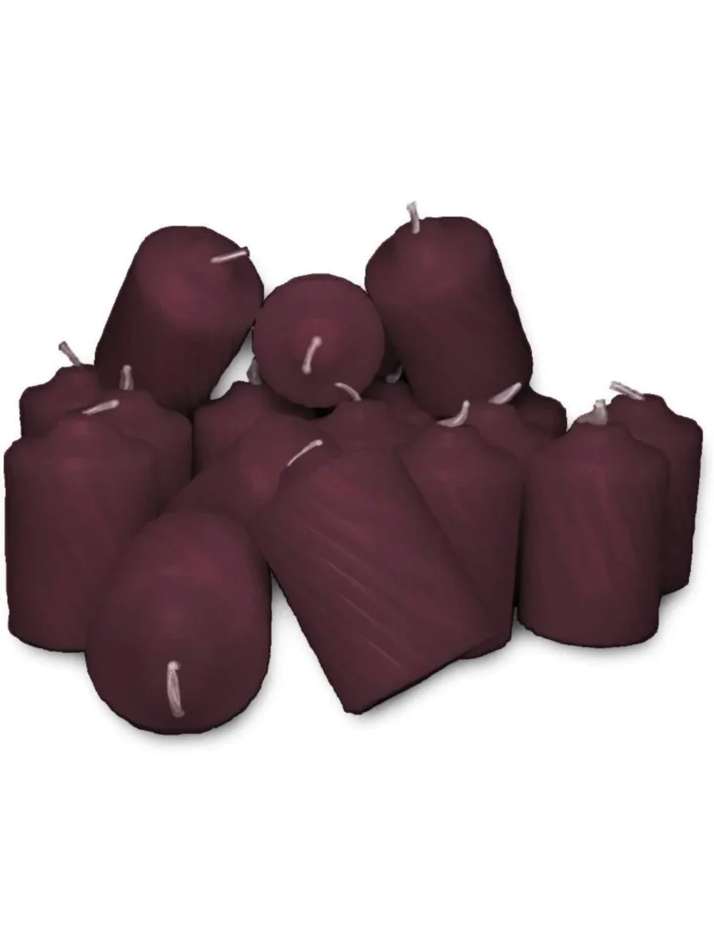 20 Mulberry Scented Votive Candles - 1 3/8